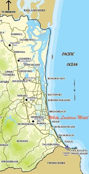 dreamworld gold coast map. Wiki map exploring gold coast